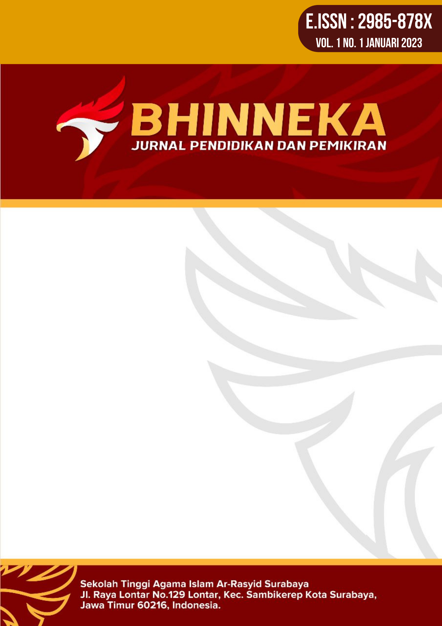 					View Vol. 1 No. 1 (2023): BHINNEKA
				